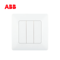 ABB开关插座由雅系列白色三位双控开关10AX