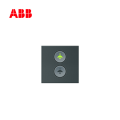ABB智能家居i-家智能二路无线开关(烟灰色盖板)
