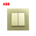 ABB开关插座由悦系列二位双控开关10AX,珍珠金
