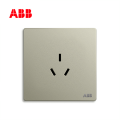 开关插座轩致香槟银一位中标三孔插座16AAF206-CS;10183563