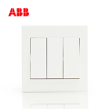 ABB开关插座永致系列白色三位双控开关10AX