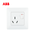ABB开关插座由雅系列白色一位三极带开关插座16A