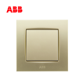 ABB开关插座由艺系列珍珠金一位中间开关