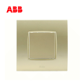 ABB开关插座由艺系列珍珠金单连空白面板