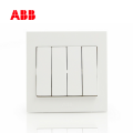 ABB开关插座永致系列白色四位双控开关10AX