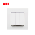 ABB开关插座由悦系列白色三位双控开关10AX