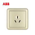 ABB开关插座德静系列珍珠金一位三极插座16A