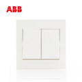 ABB开关插座永致系列白色二位单控开关10AX