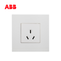 ABB开关插座由悦系列白色一位三极插座10A