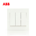 ABB开关插座永致系列白色三位单控开关10AX