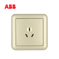 ABB开关插座德静系列珍珠金一位三极插座10A