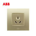 ABB开关插座由艺系列珍珠金一位三极插座16A
