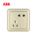 ABB开关插座德静系列珍珠金二位二三极插座10A
