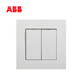ABB开关插座由悦系列白色二位单控开关10AX