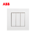 ABB开关插座由悦系列白色三位单控开关10AX