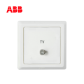 ABB开关插座徳逸系列白色一位宽频电视插座