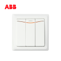 ABB开关插座徳逸系列白色三位双控带灯开关10AX