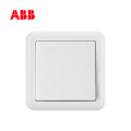 ABB开关插座德静系列白色一位双控开关10AX