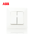 ABB开关插座由雅系列白色二位双控开关10AX