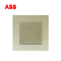ABB开关插座由悦系列一位单控带灯开关10AX,珍珠金