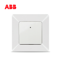 ABB开关插座由雅系列白色一位单控带灯开关10AX