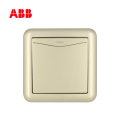 ABB开关插座德静系列珍珠金一位双控带灯开关10AX