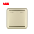 ABB开关插座德静系列珍珠金一位单控带灯开关10AX